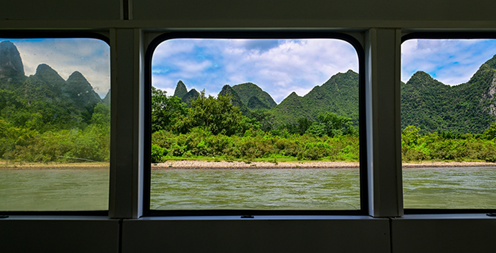 행진중국|파인더방식으로 리강의 아름다운 풍경 감상