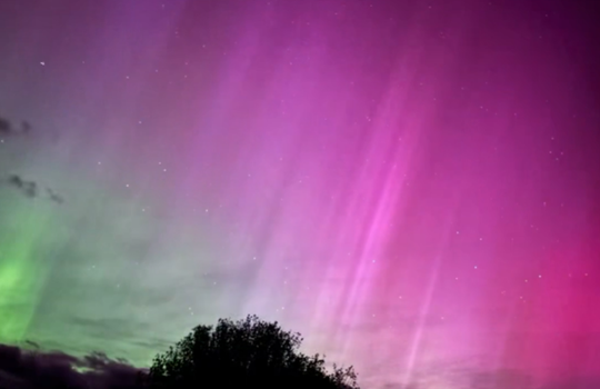 요며칠 우리 나라 북방지역에서 오로라 볼 수 있어