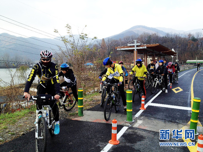 한국 남북 관통한 “자전거 전용도로”
