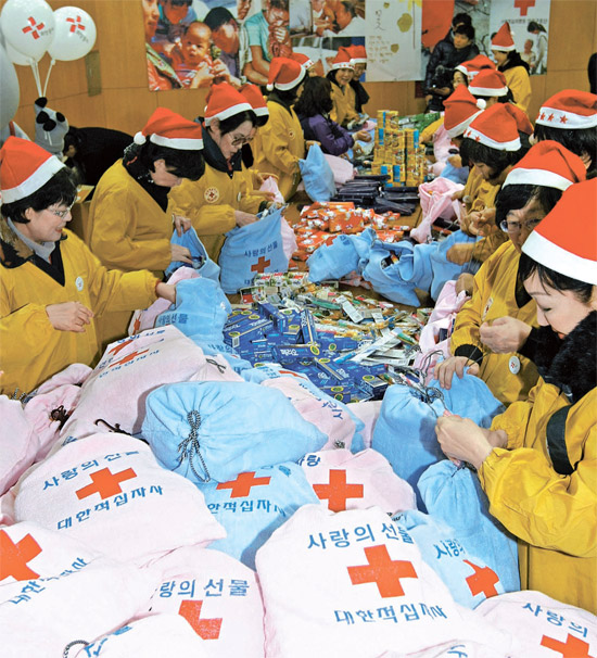 한국: 조손가정에 성탄선물 보내