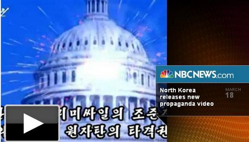 백악관이 조선 원자탄의 조준경에 '잡힌'화면 동영상으로