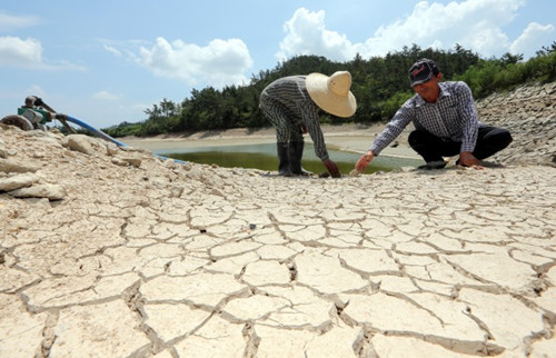 한국 올해 여름 고온으로 여러지구 저수지 가뭄상황 엄중