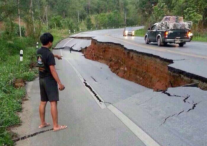 포토: 타이 6.4급 지진 발생