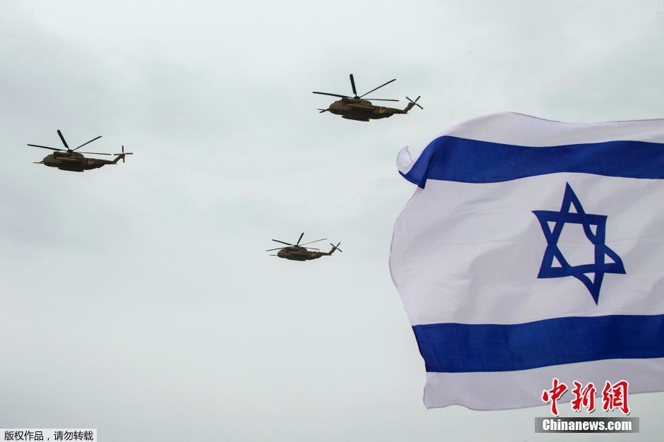 이스라엘공군 비행공연으로 제66번째 독립일 경축