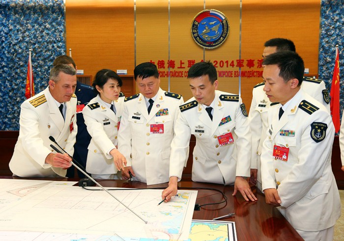 중로 “해상협력-2014”군사연습 정식 개시