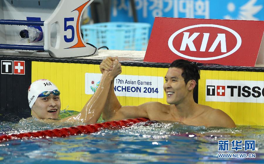 손양과 박태환, 수영 첫 대결에서 일본선수에게 금메달 “빼앗겨”