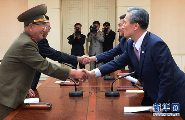 한국 조선 고위급대화 협의 달성 