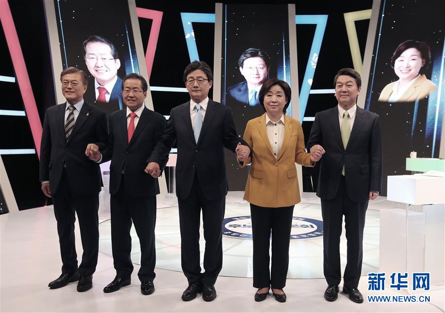 한국, 마지막 한차례 대통령 후보자 방송토론 진행