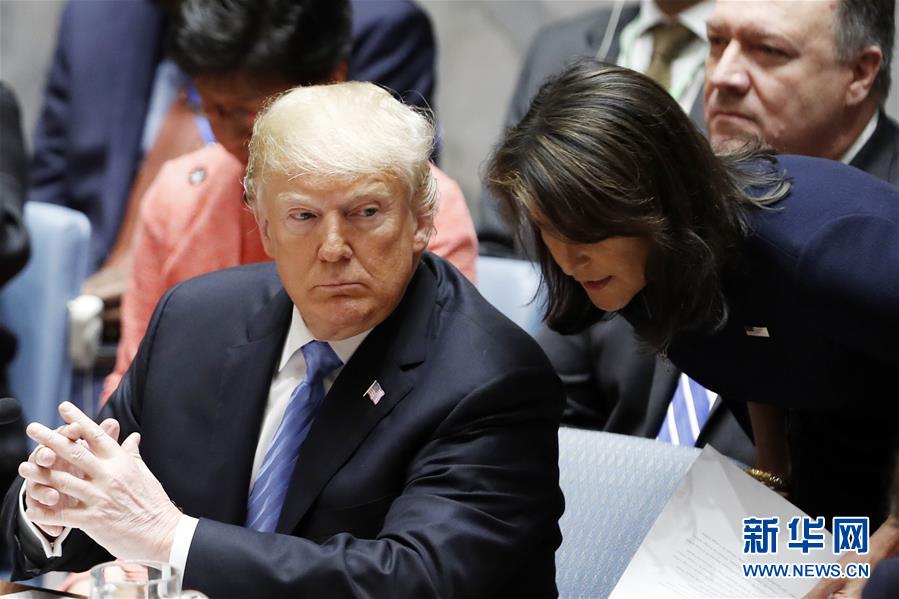 트럼프: 유엔 상임주재 미국 대표 헤일리 올해 년말 사임할 것