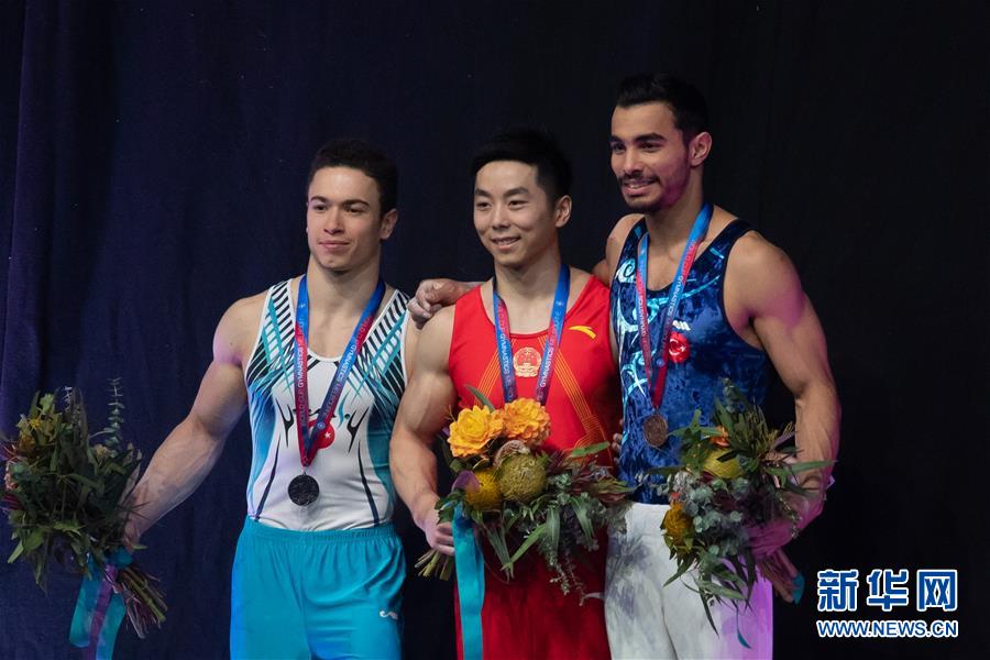 [2019멜버른 체조 월드컵]중국 선수 유호, 남자 평행봉 금메달 획득